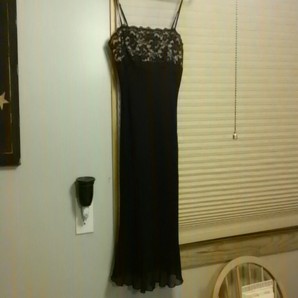Black and pink dress