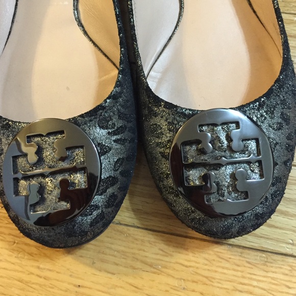 SOLD Tory Burch Glitter Flats - Picture 2 of 4