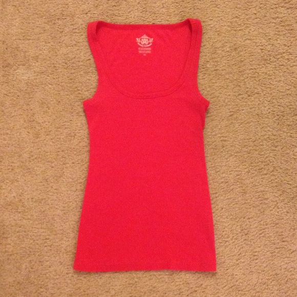 Bright Pink Ribbed Tank