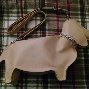 Chopin italian fake leather bag dog shape