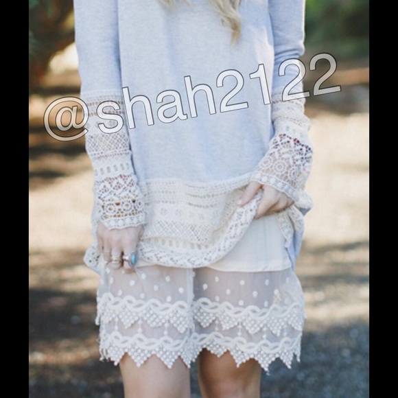 New lace slip dress tunic top dress extender cami - Picture 4 of 4