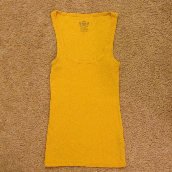 Yellow Ribbed Tank