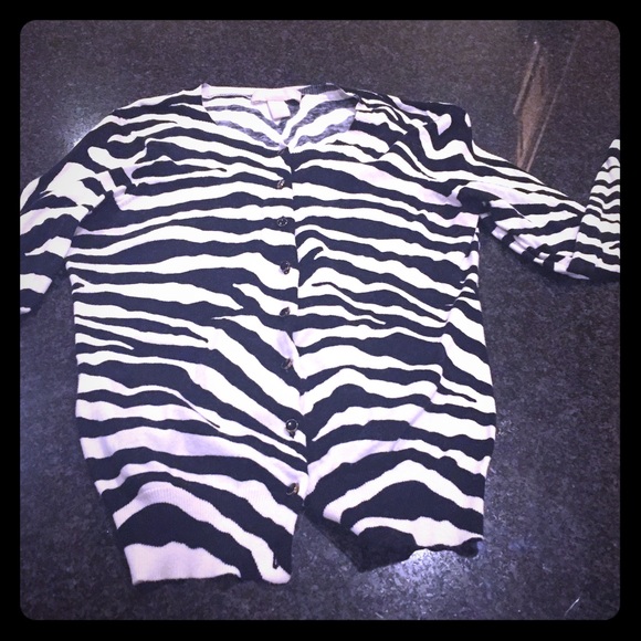 Zebra print cardi