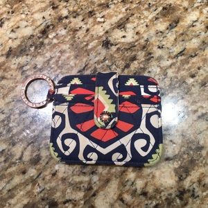 Vera Bradley card holder keychain