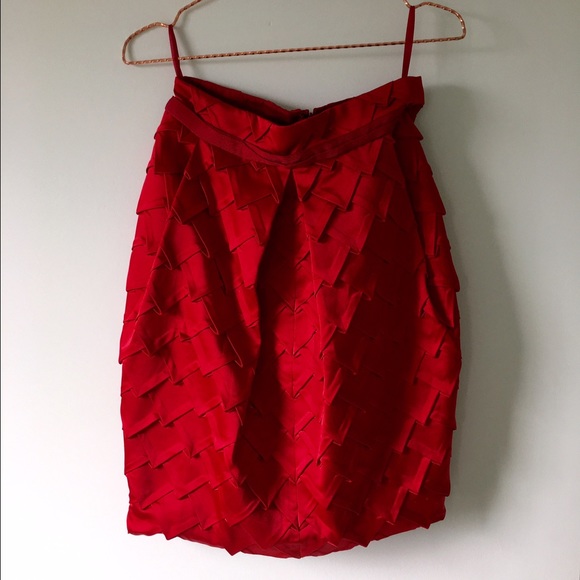 Vivienne Tam Red Skirt