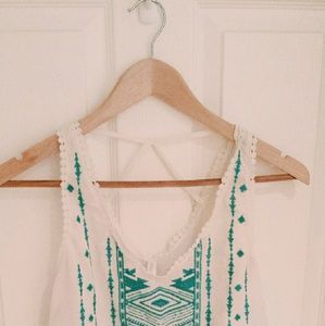 Tribal Print Flowy Top