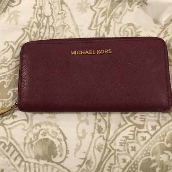 Burgundy Michael Kors Wallet