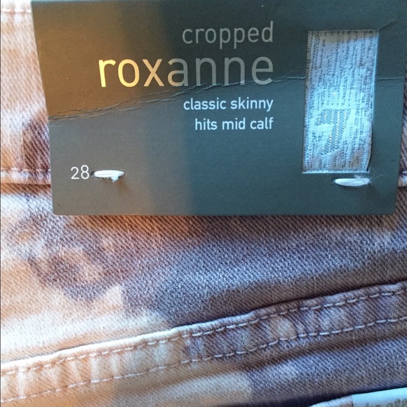 7 For All Mankind NWT Roxanne Crop Cloud Tie Dye - Picture 4 of 8