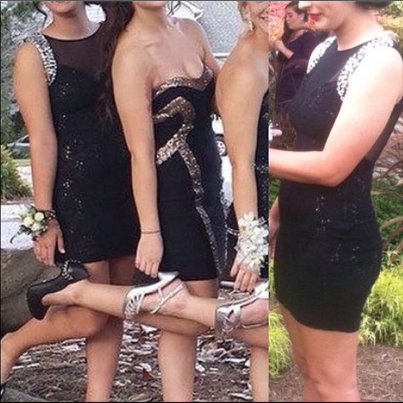 Short black homecoming dress