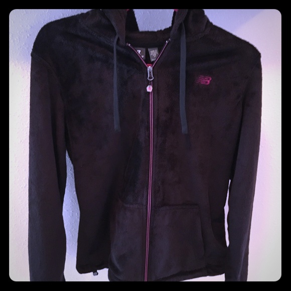 Comfy fury Black New Balance zip Up Hoodie - Picture 1 of 4