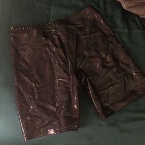 Sparkly American Apparel biker shorts