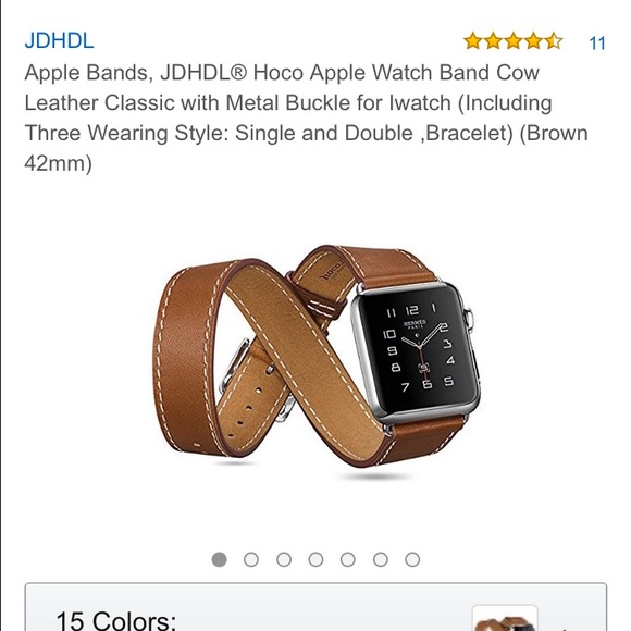 Double tour Apple Watch band in Brown AND Black