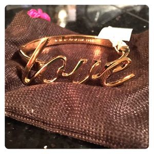 Kate spade gold love bangle