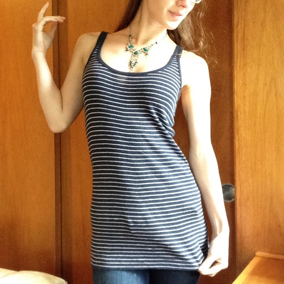 Vince Tops - SALE‼️ Vince Navy Rib Knit Stripe Tank Vince Tops - SALE‼️ Vince Navy Rib Knit Stripe Tank