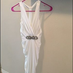 White Lindon Times Cocktail Dress