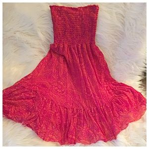 Juicy Couture pink and orange midi