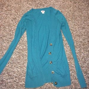 Tealish blue target boyfriend cardigan