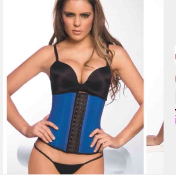 Waist trainer Leila short gym corset in PINK