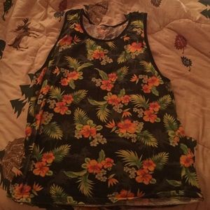 Flower Print Tank Top