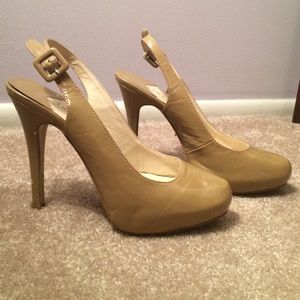 Nude sling backs from Forever 21