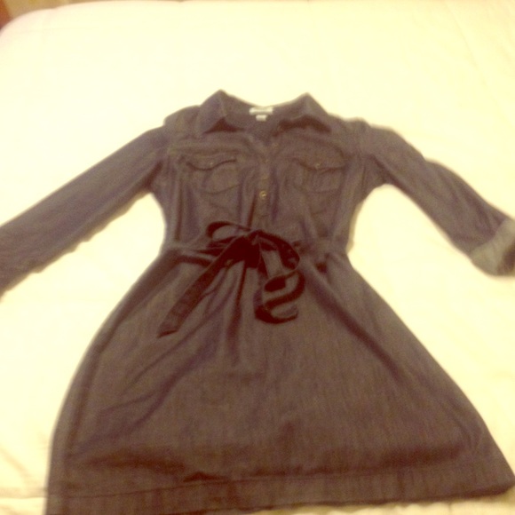 Denim shirt dress