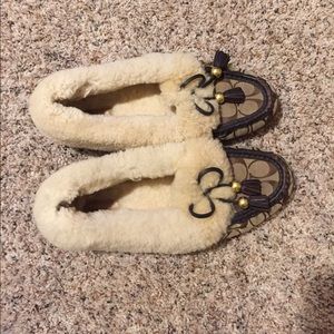 Coach slippers! Only worn inside!!