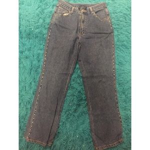 Vintage studded jeans
