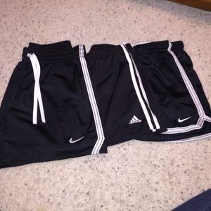 3 pairs. Nike/Adidas Shorts