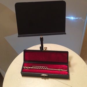 American girl doll flute and stand