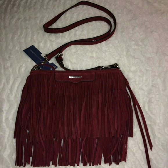 Rebecca Minkoff Finn Leather fringe clutch