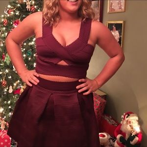 Charlotte Russe spandex top AND skirt SELLING BOTH