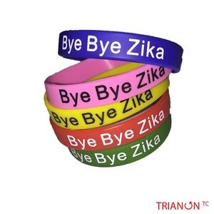 Bye Bye Zika Mosquito repellent wristband 10 pck