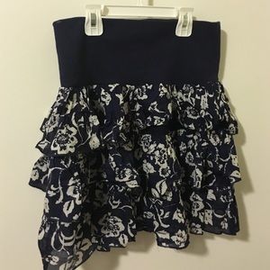 Floral mini skirt