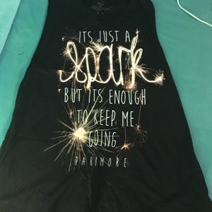 Paramore lyric muscle tank