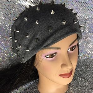 Gray slouchy beanie
