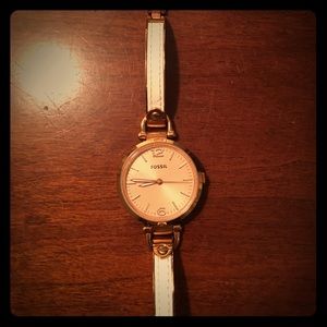 Rose gold Fossil Watch