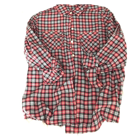 Plaid button down