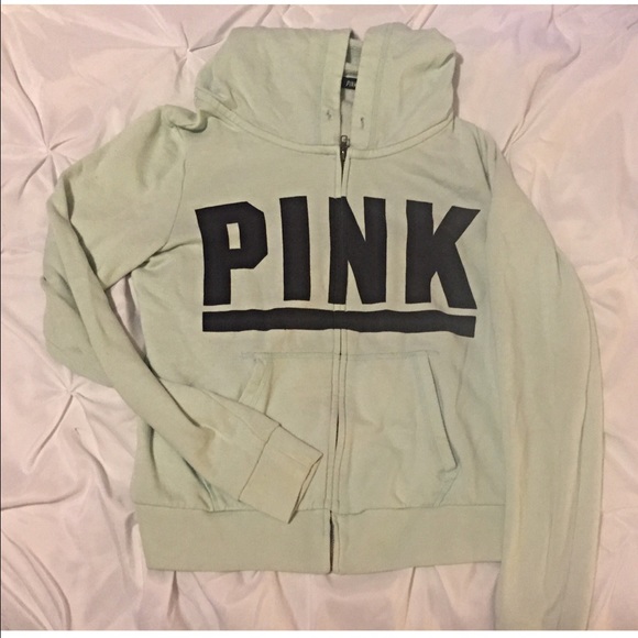 VS Pink hooded zip up