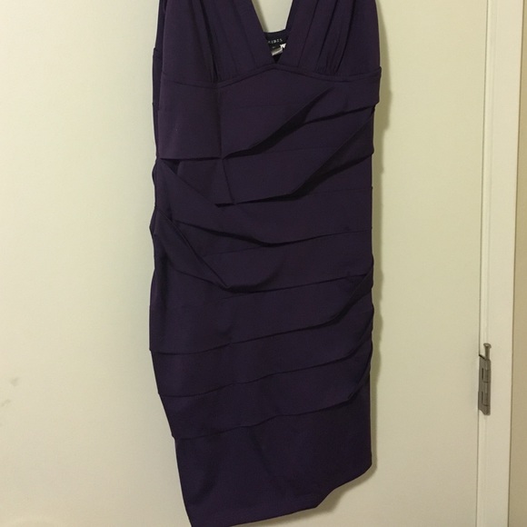 Purple mini dress