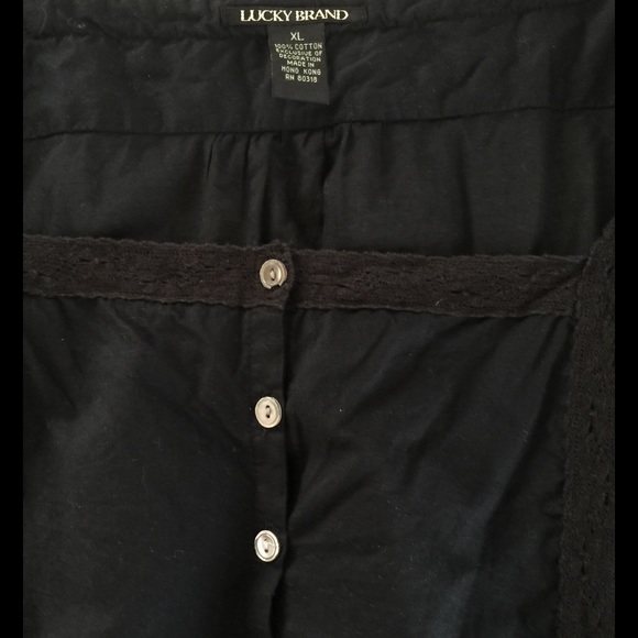 Lucky Brand Flounce-Sleeve Blouse / Top - Picture 4 of 4