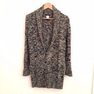 J. Crew Marled Wool Tunic Cardigan