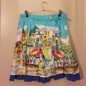 Garnet Hill Pocket Skirt Medium