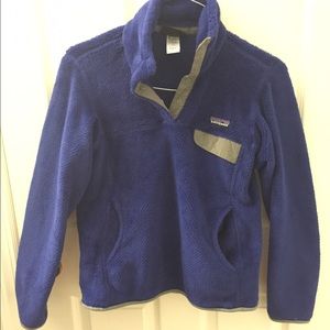 Patagonia Blue 1/4 Button-up