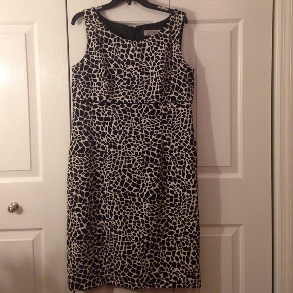 Animal Print Kasper Suit Dress