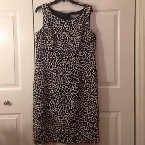 Animal Print Kasper Suit Dress