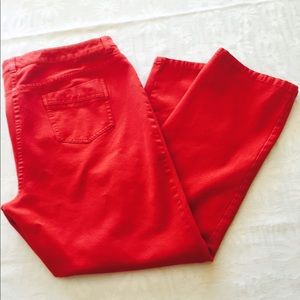 Chico's red jeans