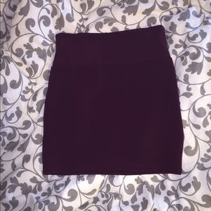 Maroon Pencil Skirt
