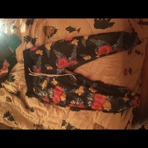 Flowered Joggers