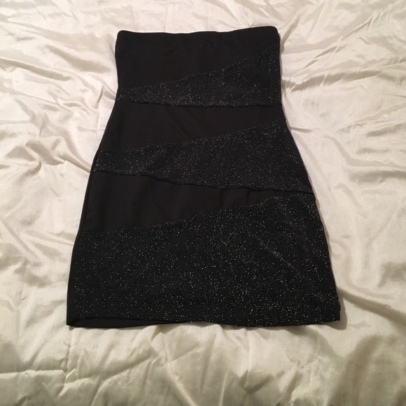 Strapless Sexy Black Part Dress Forever 21