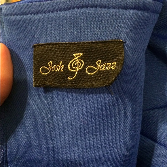 Blue one shoulder gorgeous dress - Picture 2 of 2